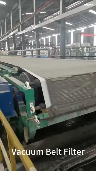 China Horizontal Du Rubber Vacuum Belt Filter Manufacturer Price